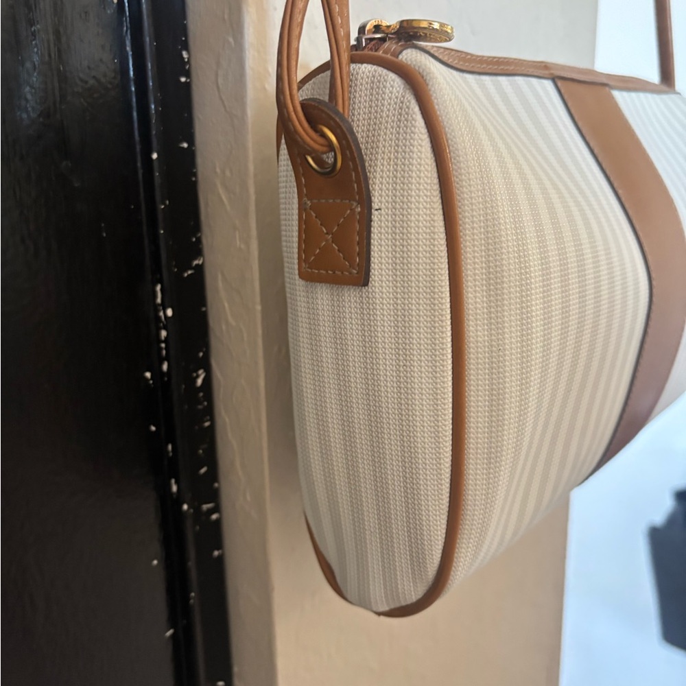 ( Moda Italia) Elegant White and Tan Women's Bag - Picture 6 of 11